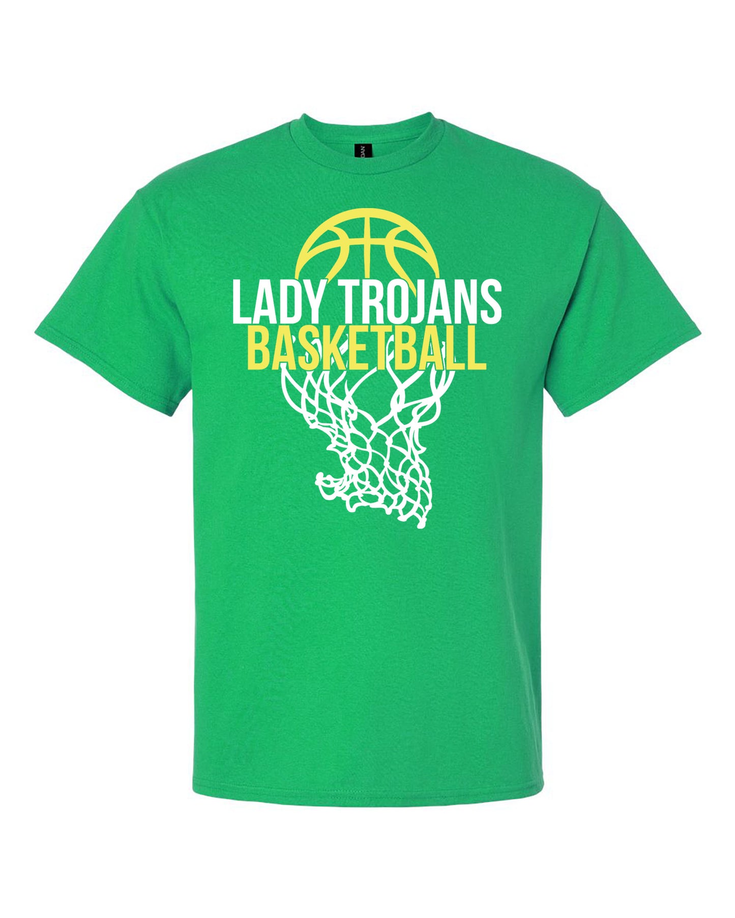 Lady Trojans Basketball Short Sleeve / Net