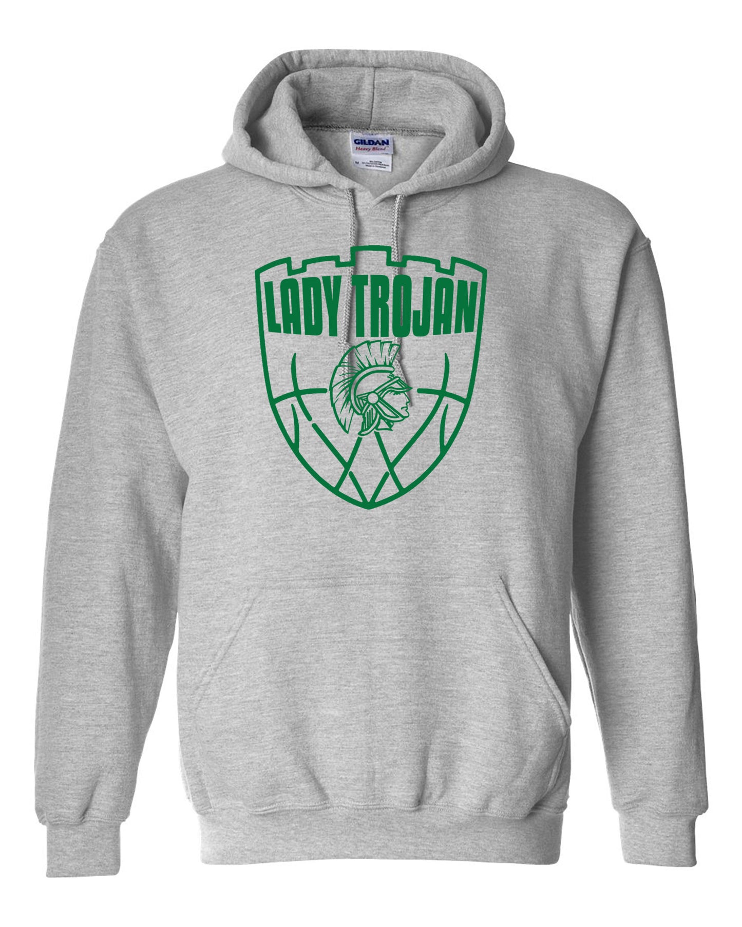 Lady Trojans Basketball Hoodie / Shield