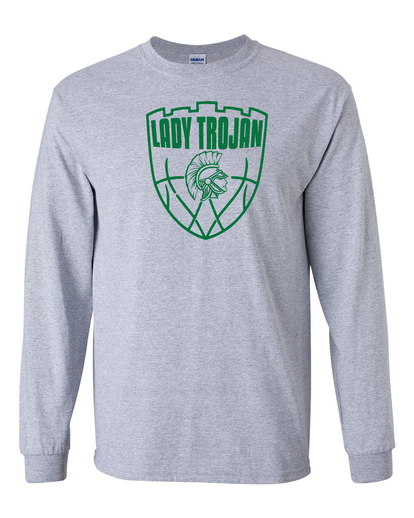 Lady Trojans Basketball Long Sleeve / Shield
