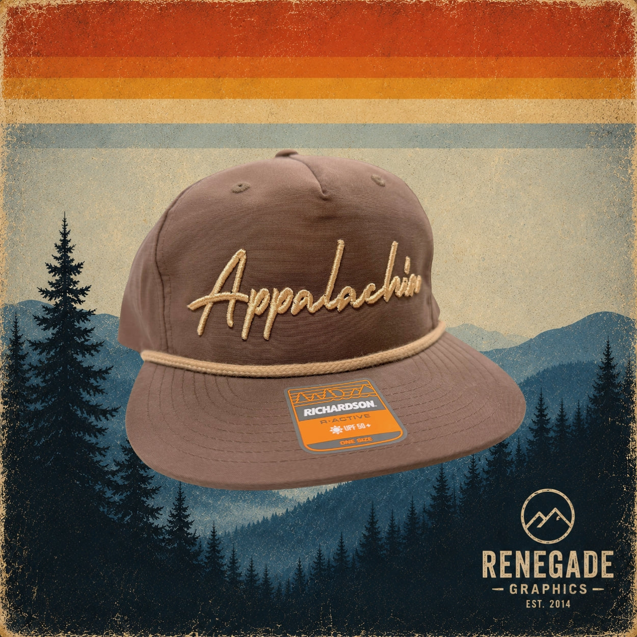 Appalachia Script Puff Hat - Dark Mocha (Richardson 256)