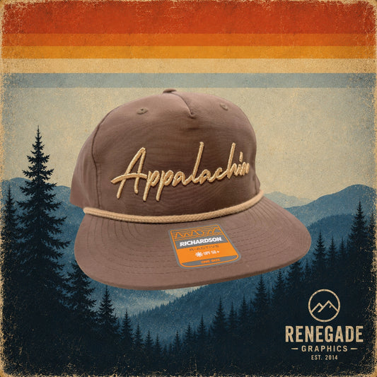Appalachia Script Puff Hat - Dark Mocha (Richardson 256)