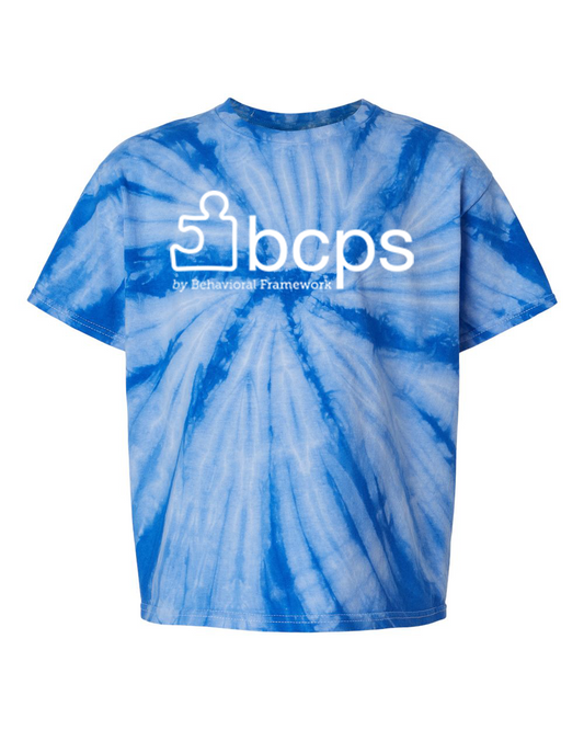 BCPS | Blue Tie Dye Short Sleeve YOUTH