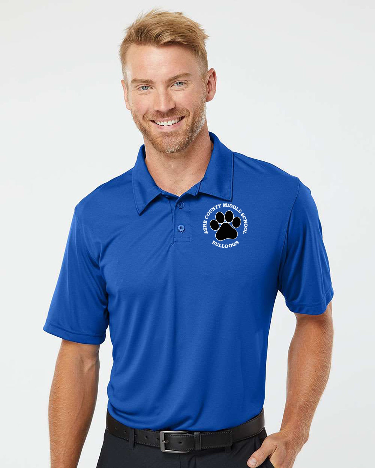 Augusta Mens Polo - Paw Print