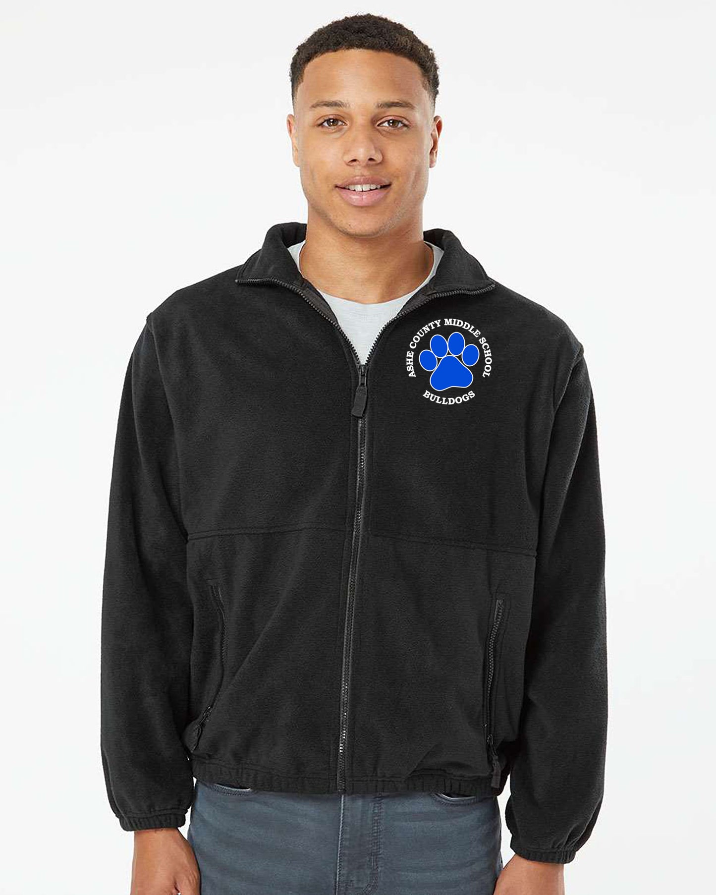 Burnside Mens Polar Fleece Full Zip