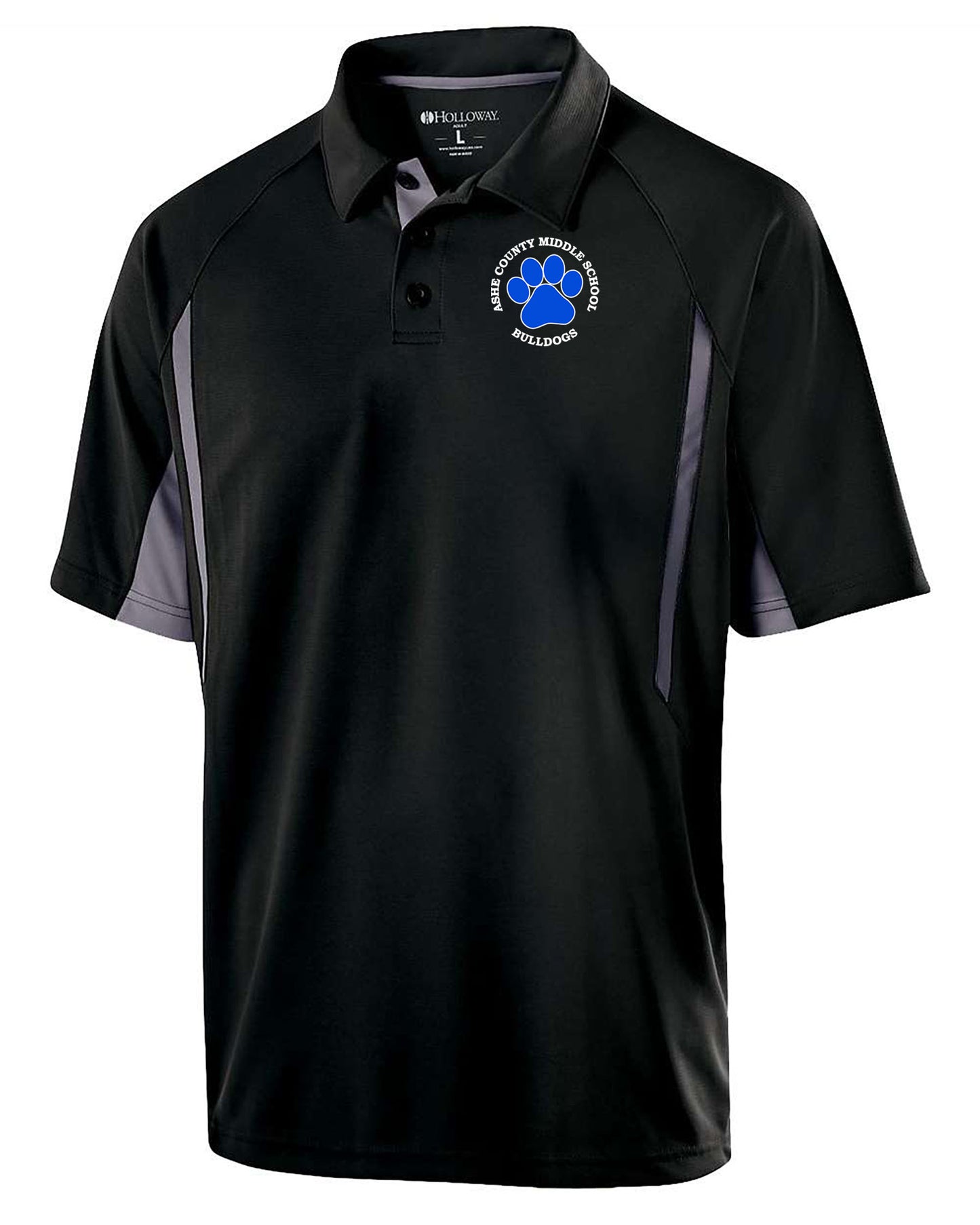 Holloway Mens Two Tone Polo - Pawprint