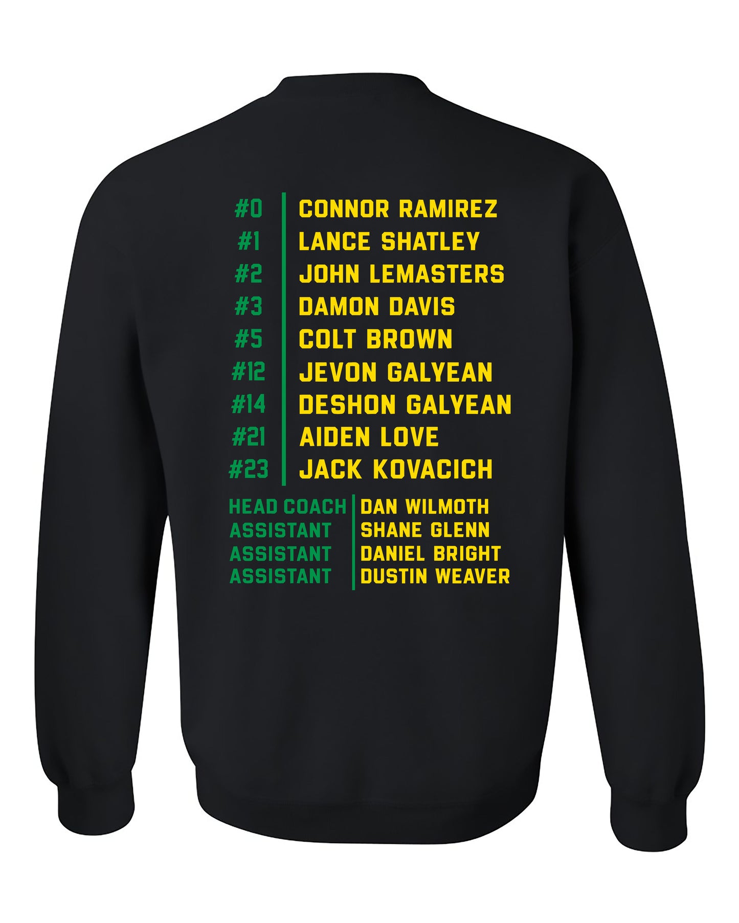 Trojans Basketball MVAC Champions - Crewneck (with roster)