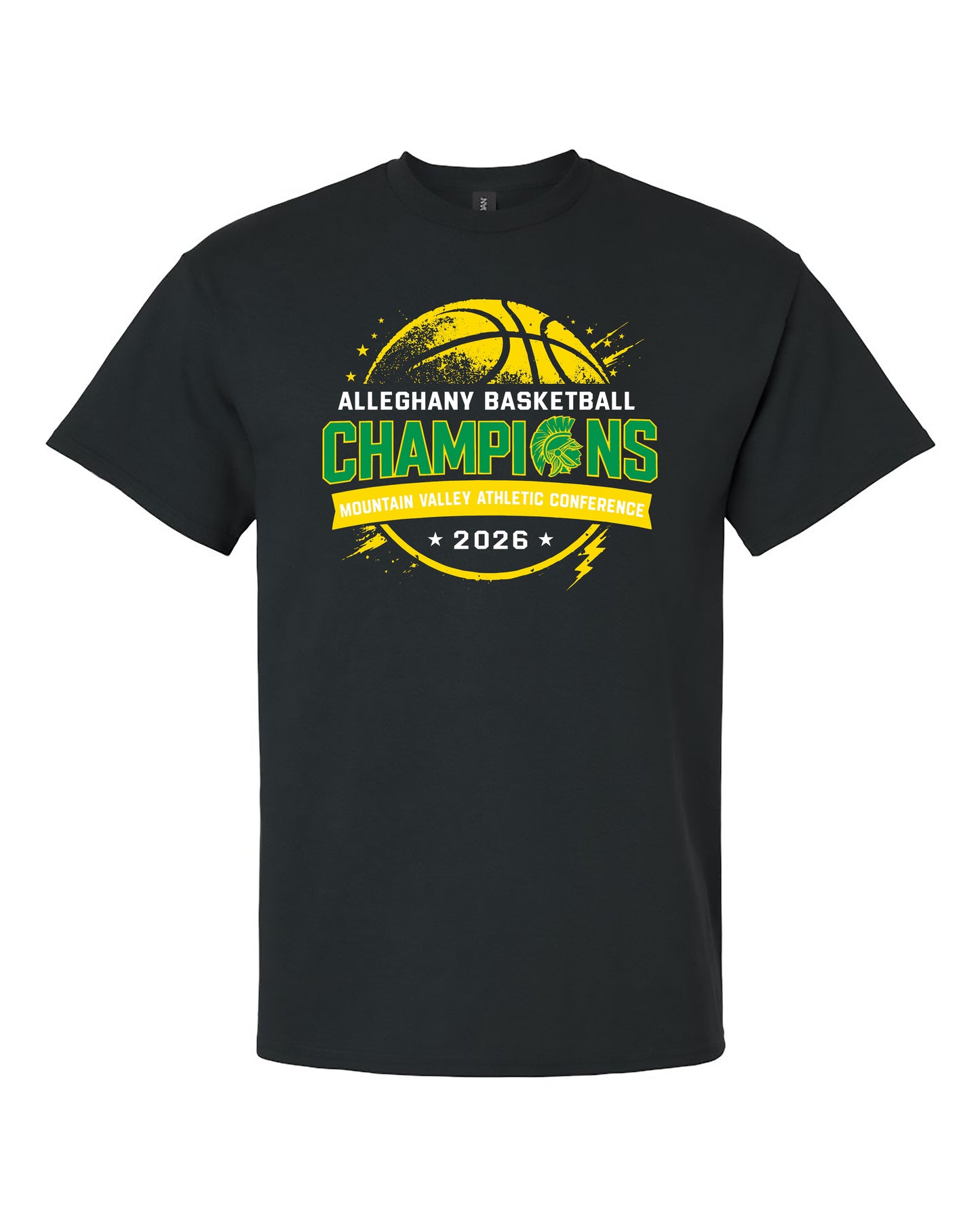 Trojans Basketball MVAC Champions - Short Sleeve (no roster)