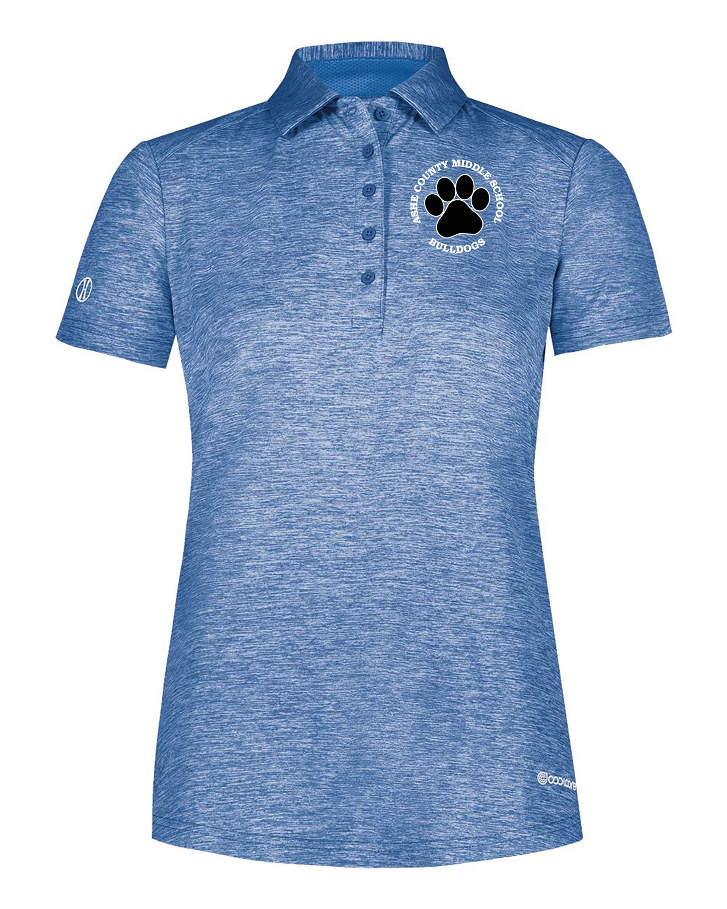 Holloway Ladies Electrify Cool Core Polo - Paw Print