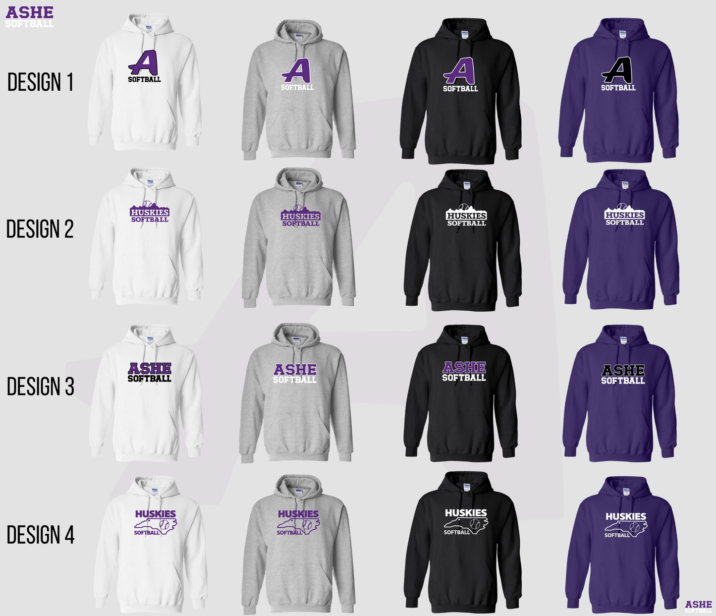 Ashe Softball Hoodie