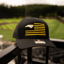 Load image into Gallery viewer, Gold NC Flag | App State | Richardson 112 Brand Hat
