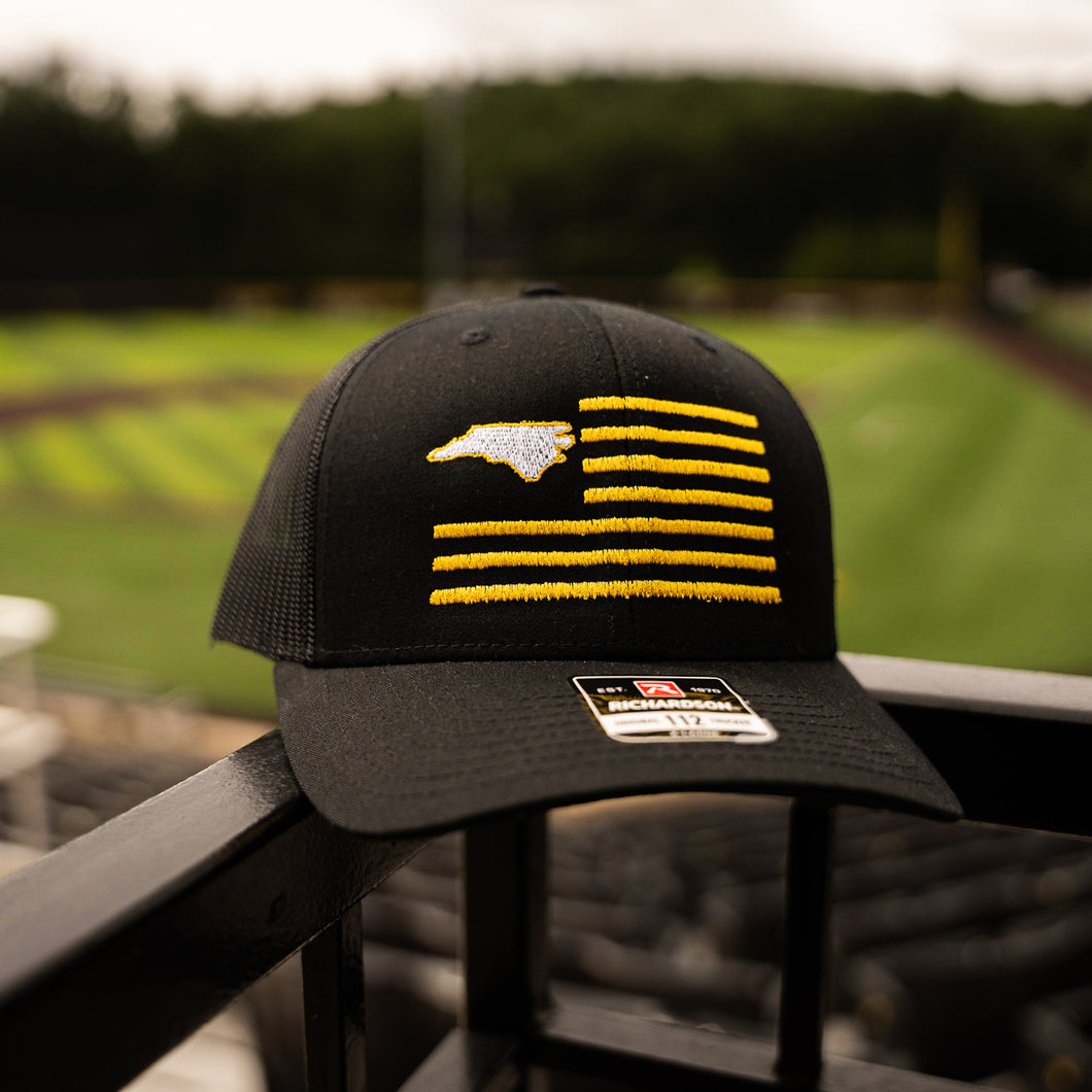 Gold NC Flag | App State | Richardson 112 Brand Hat