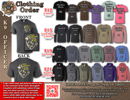 ACSO K9 - Long Sleeve