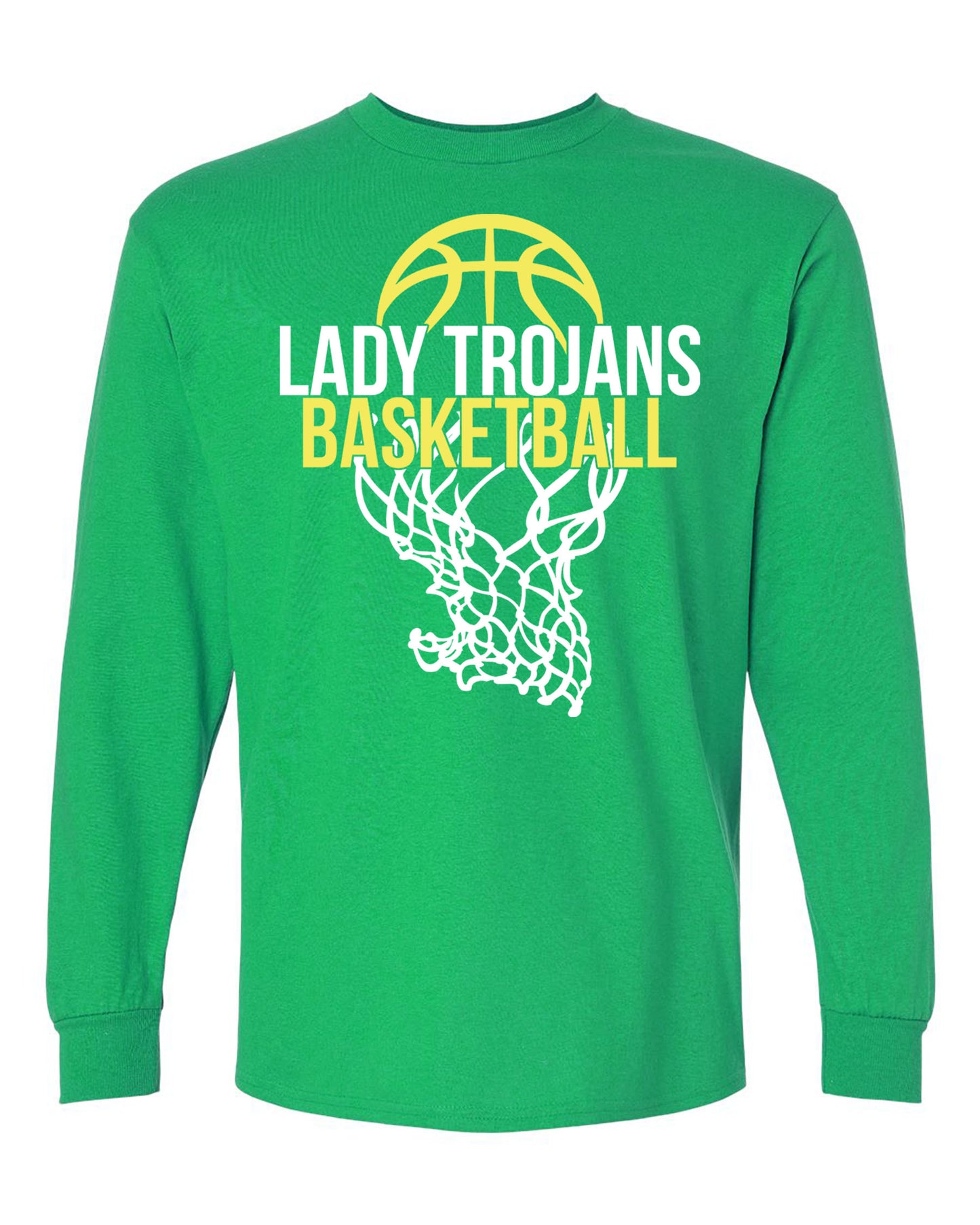 Lady Trojans Basketball Long Sleeve / Net