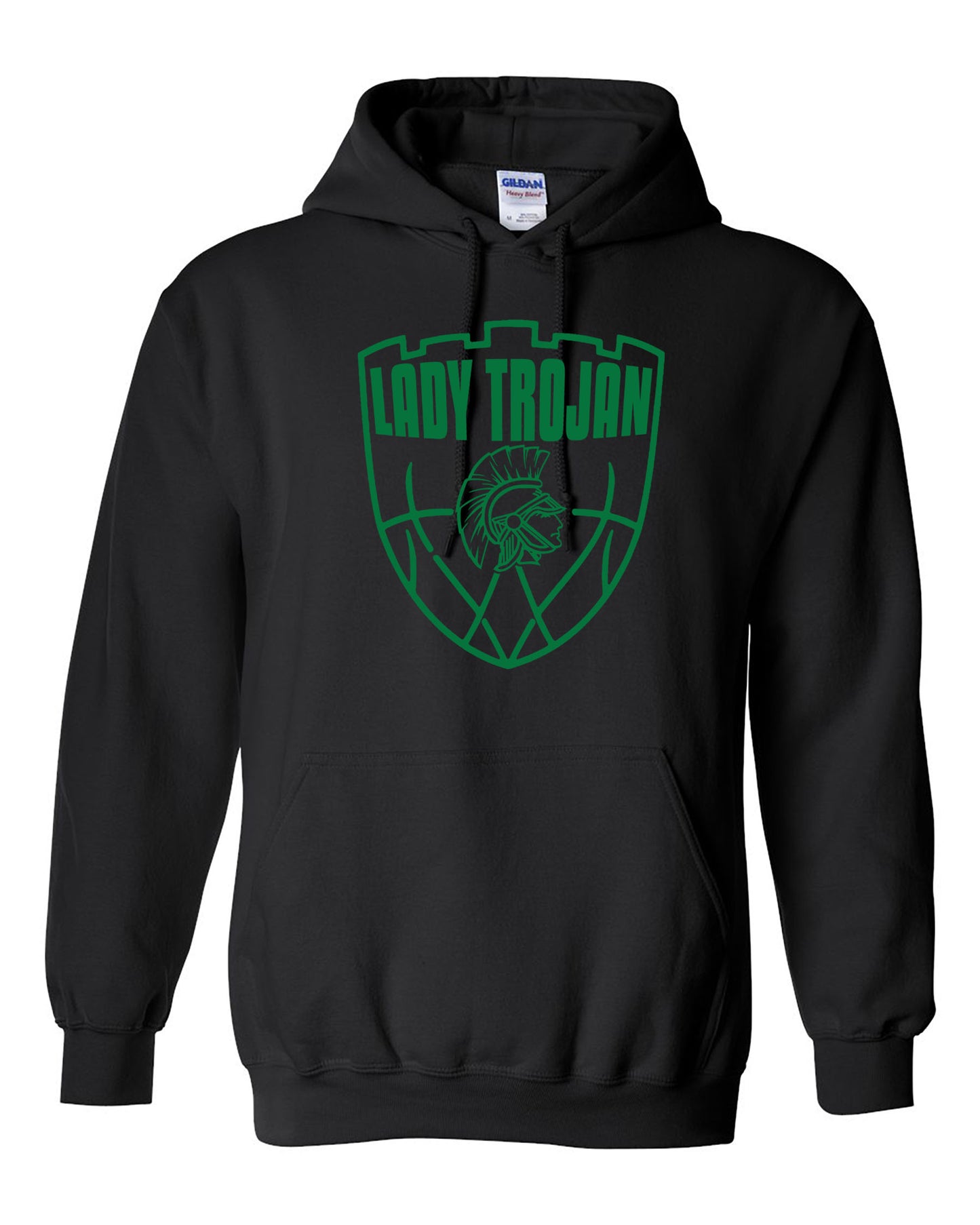 Lady Trojans Basketball Hoodie / Shield