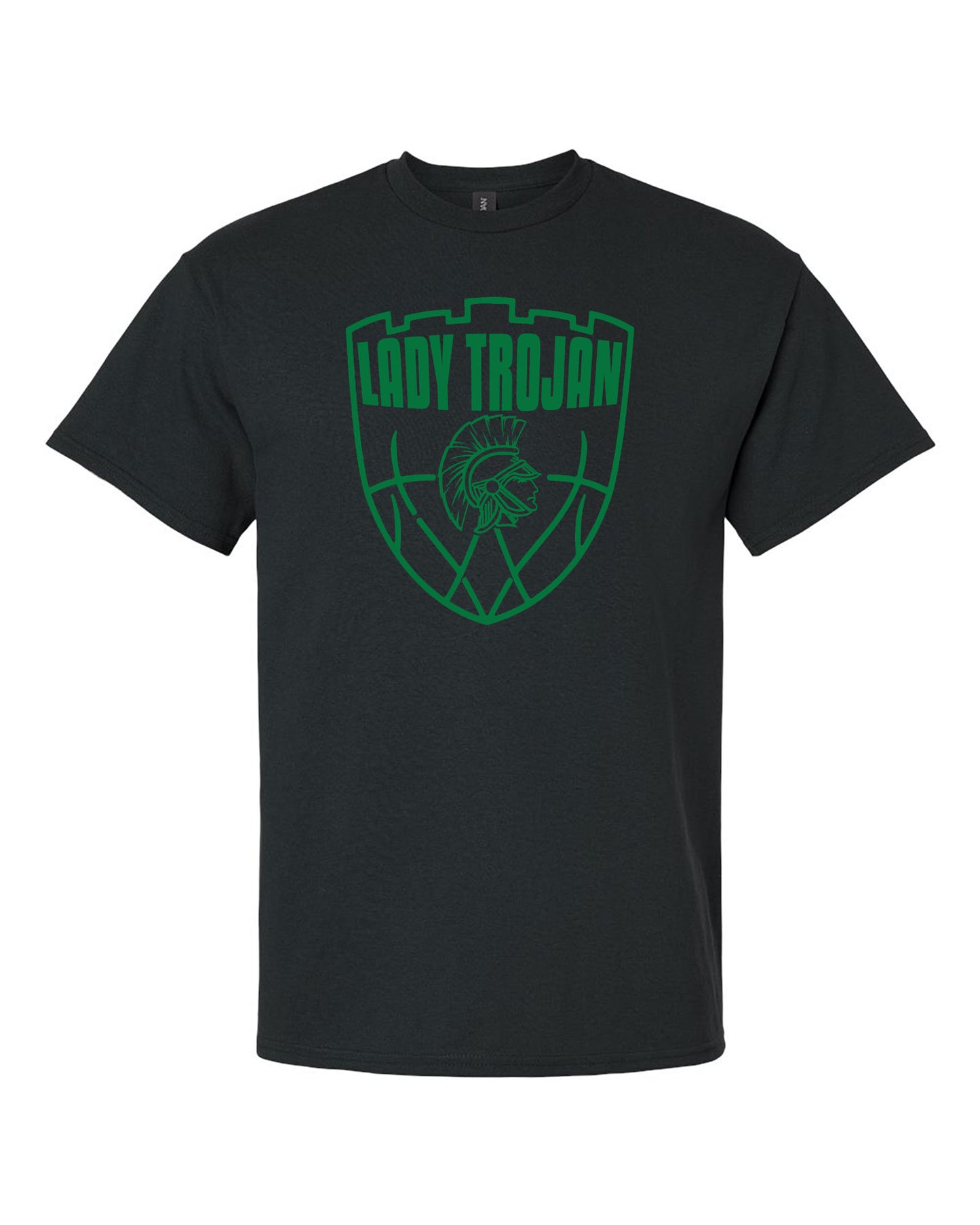 Lady Trojans Basketball Short Sleeve / Shield