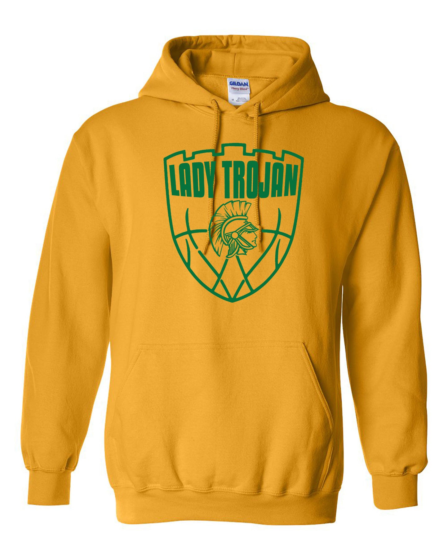 Lady Trojans Basketball Hoodie / Shield