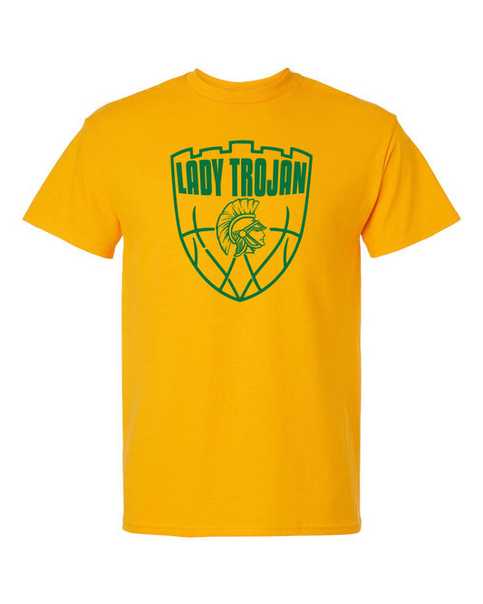 Lady Trojans Basketball Short Sleeve / Shield