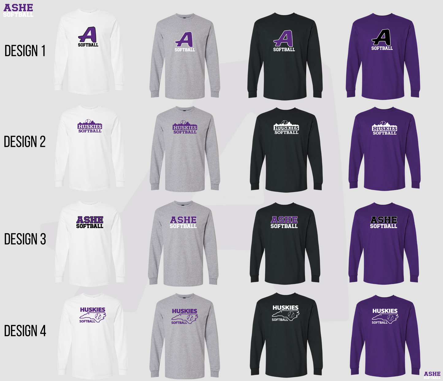 Ashe Softball Long Sleeve