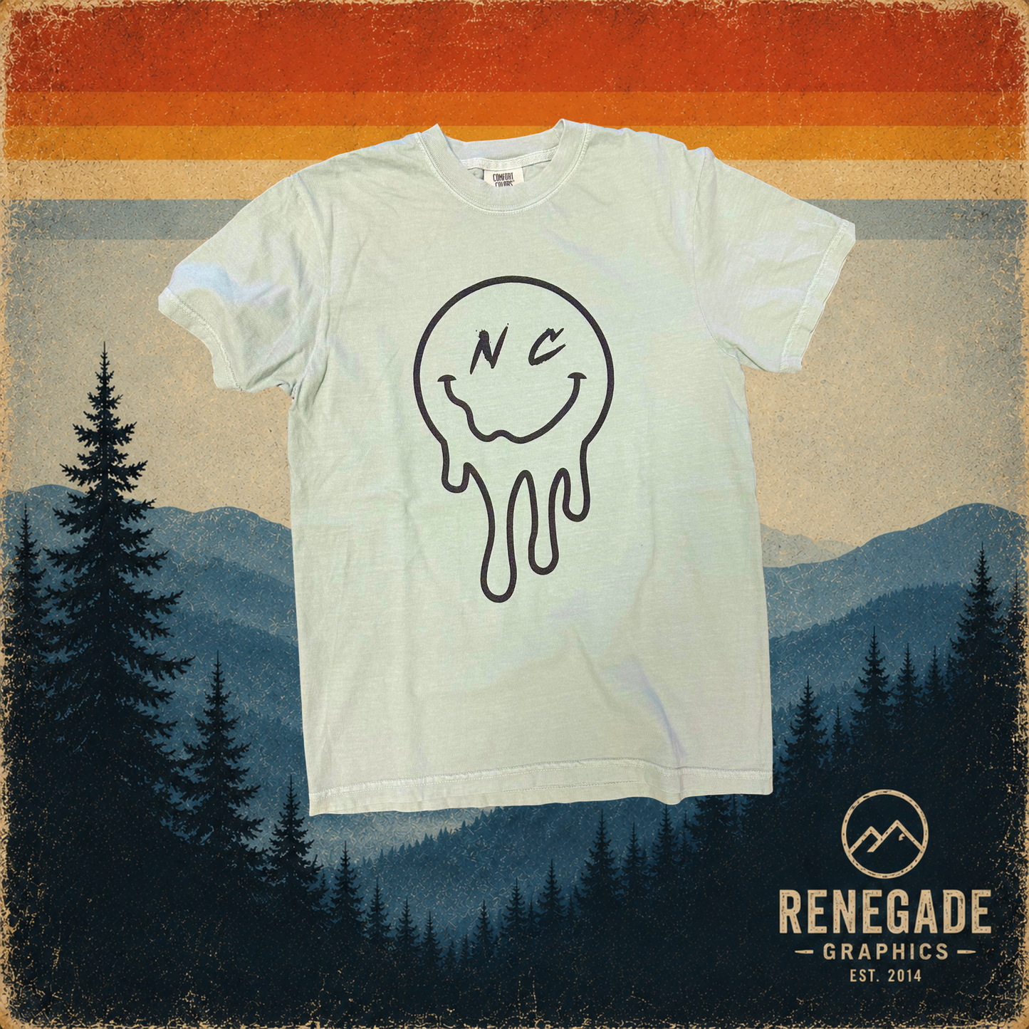 North Carolina Smiley Face | Short Sleeve