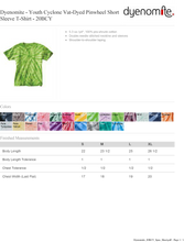 Load image into Gallery viewer, BCPS | Blue Tie Dye Short Sleeve YOUTH
