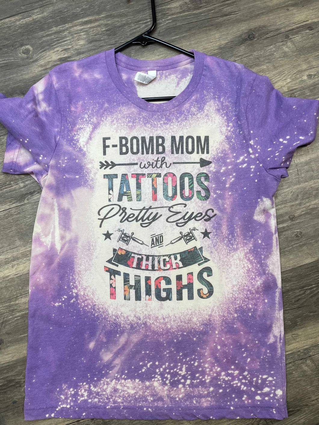 F Bomb Mom Purple Bleach