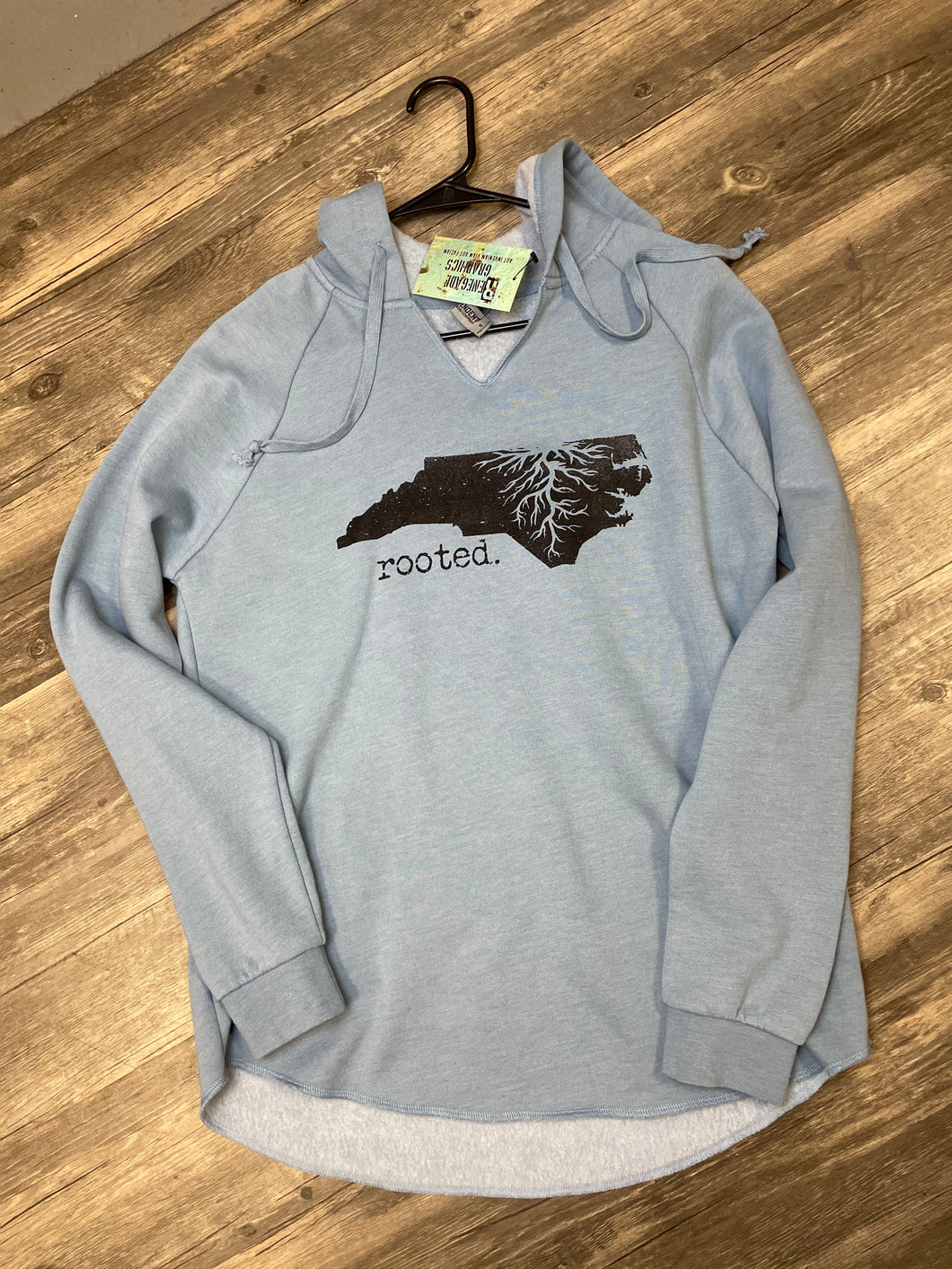 rooted. North Carolina | Independent Wave Wash Hoodie | WOMEN'S