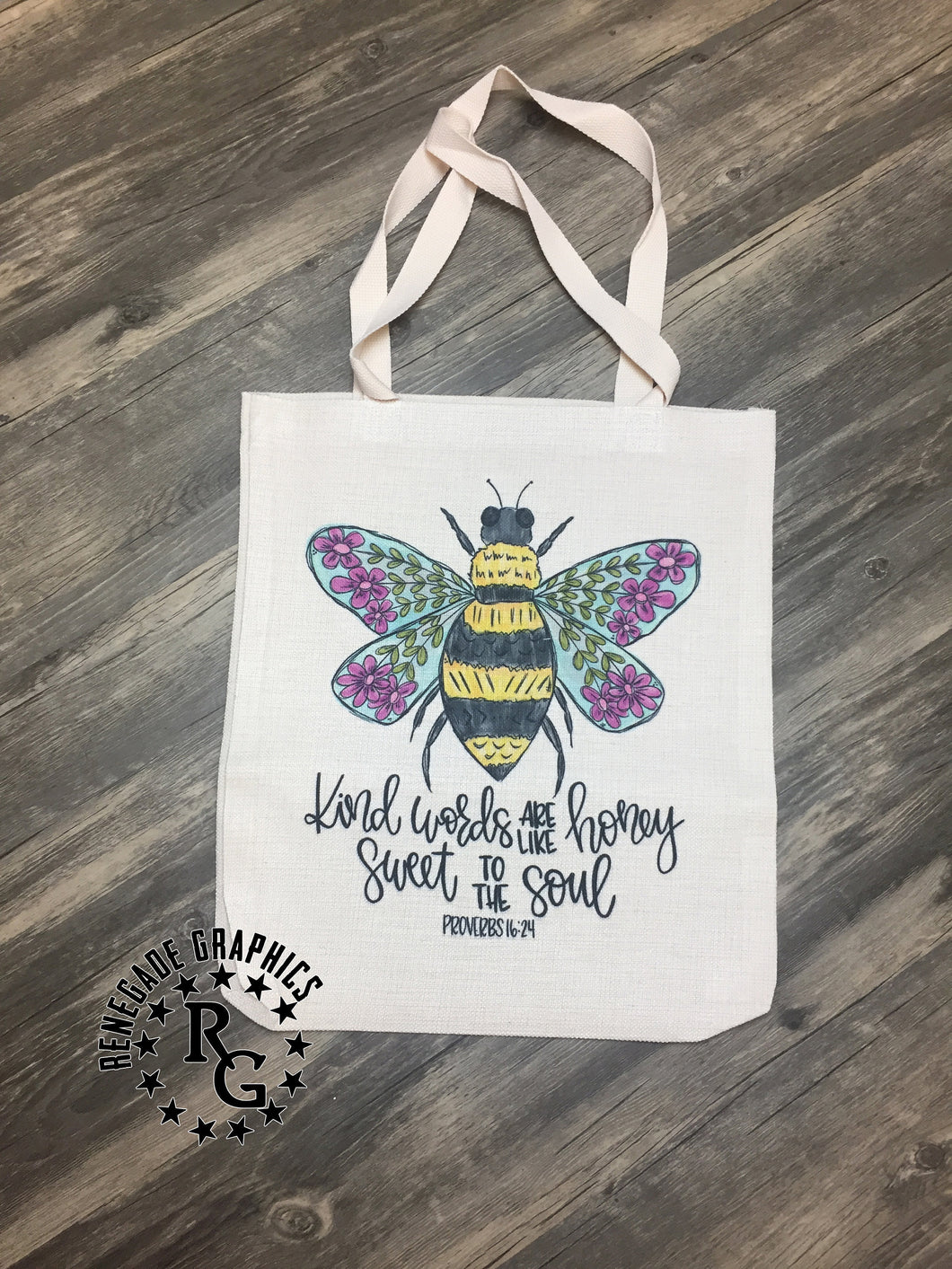 Kind Words Are Like Honey Sweet To The Soul | Canvas Tote Shopping Bag