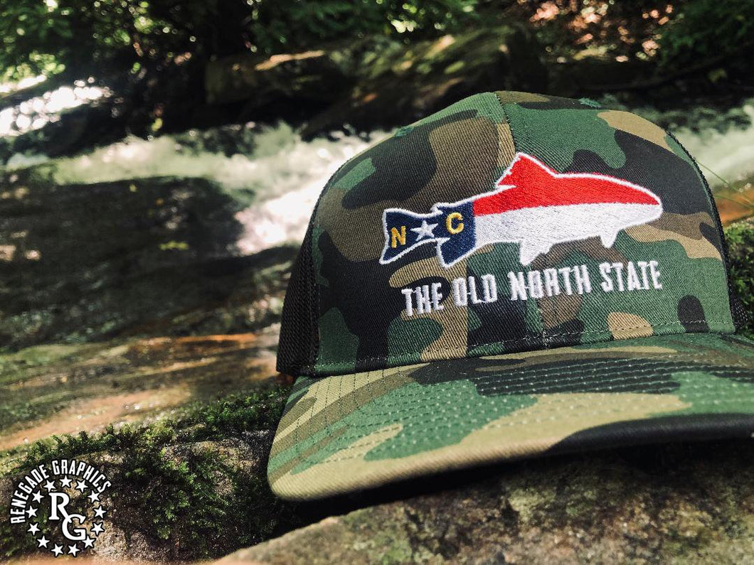 Old North State | North Carolina Flag | Fish | Richardson 112 Brand Hat