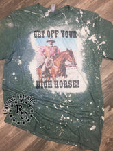 Load image into Gallery viewer, John Wayne Get Off Your High Horse | Cowboy | Western | Vintage | Bleached Shirt
