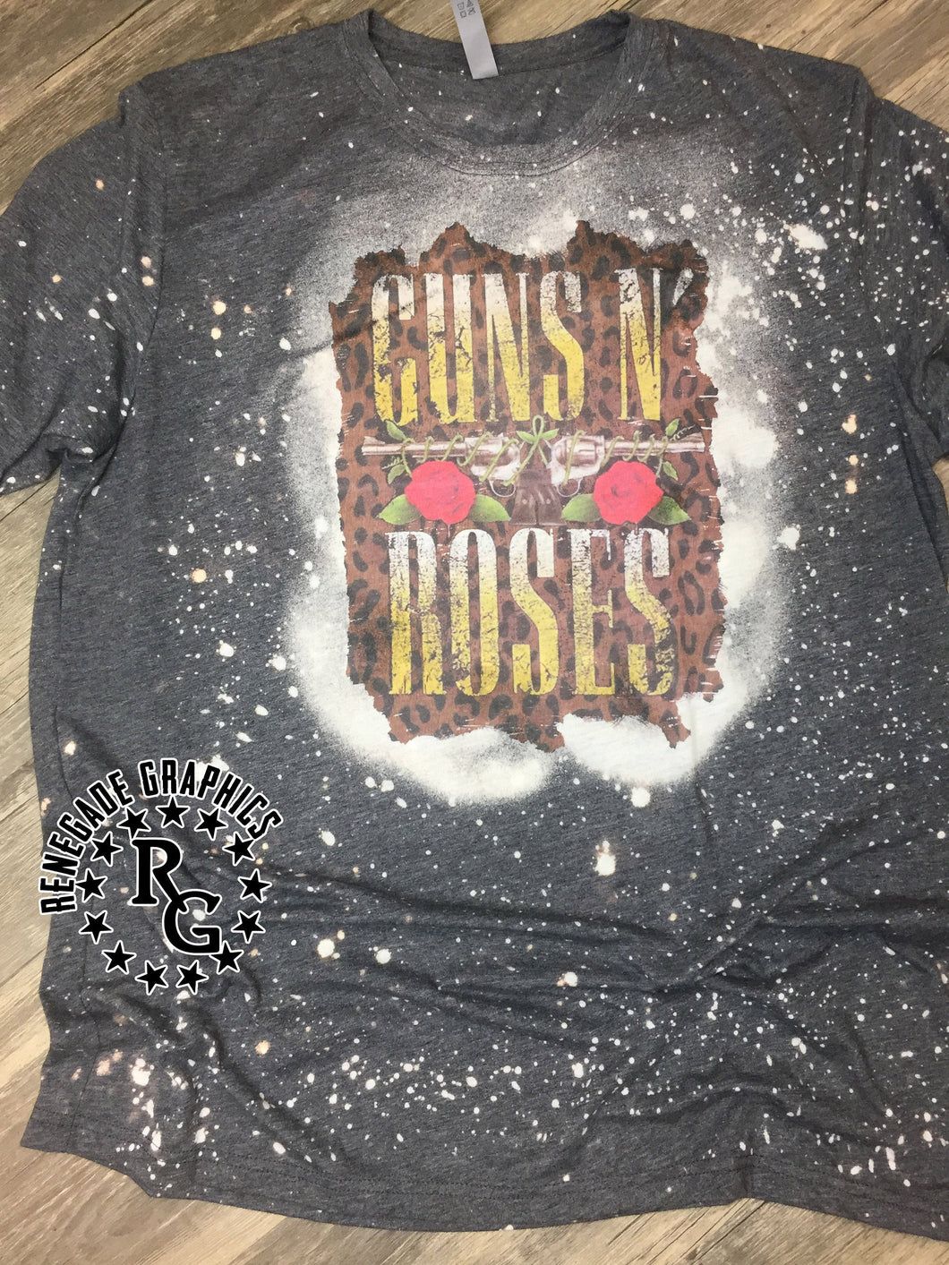 Guns n' Roses | Band Tee | Rock Music | 80s | Vintage | Bleached Shirt