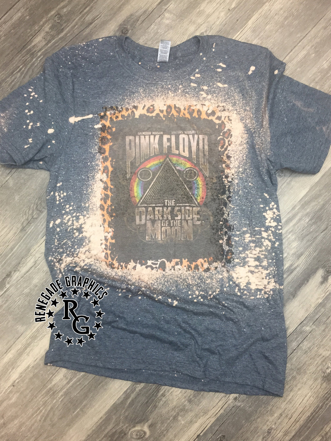 Pink Floyd | Dark Side Of The Moon | Music | Band Tee | Vintage | Bleached Shirt