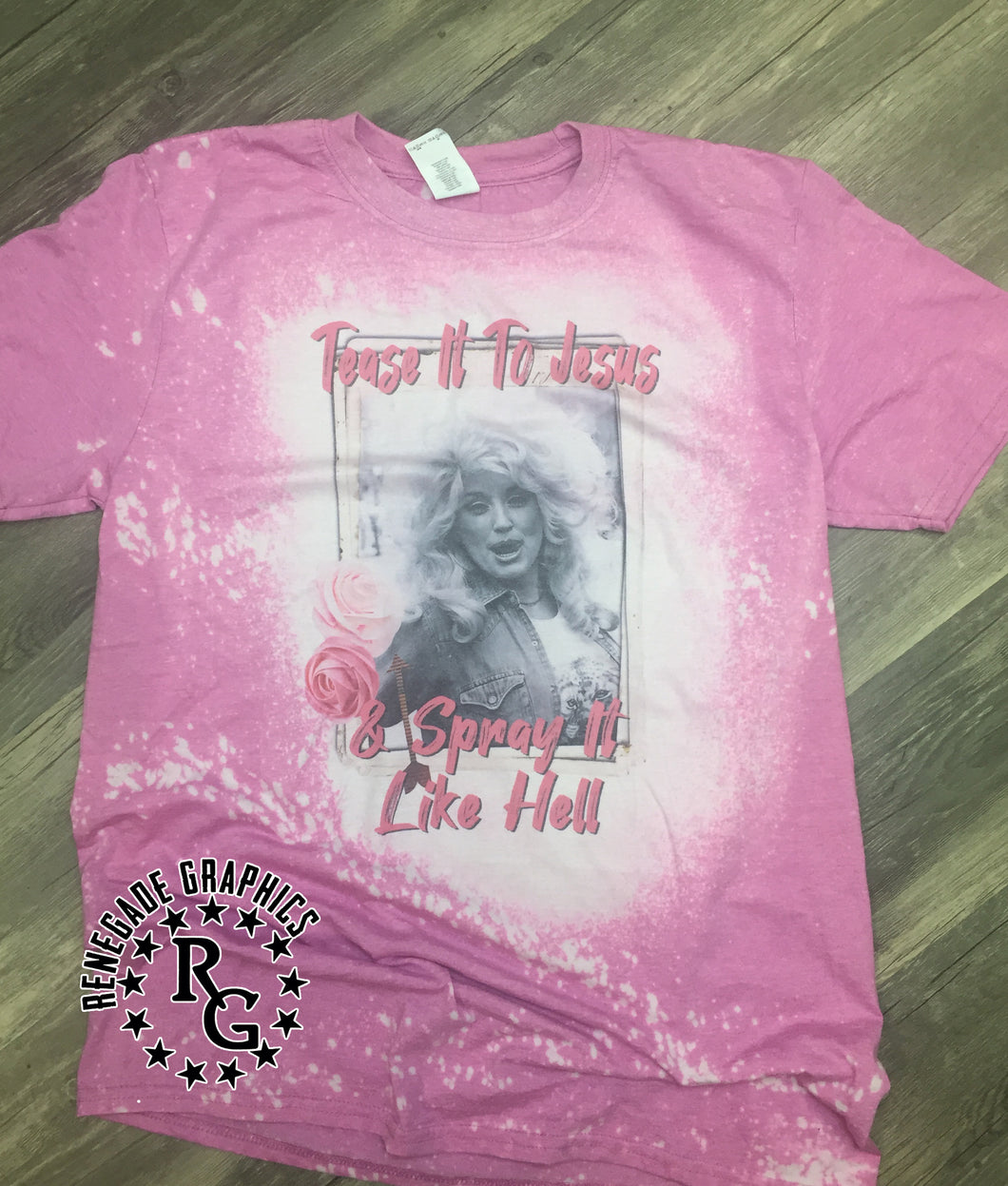 Tease It To Jesus | Country Music | Diva | Vintage | Bleached Shirt