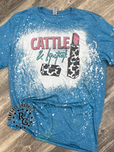 Load image into Gallery viewer, Cattle &amp; Lipstick | Western | Vintage | Bleached Shirt
